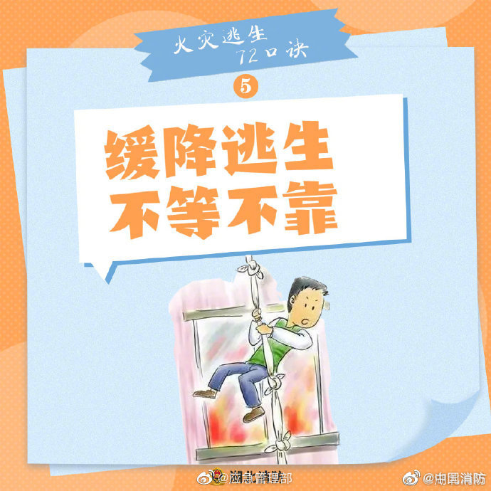 【火災(zāi)逃生怎么辦？牢記“72字”消防口訣】